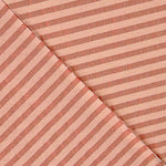 Lightweight Bámbula, Two-Tone Coral and Salmon Stripes - Ribes y Casals