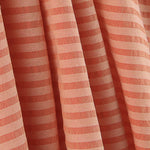 Lightweight Bámbula, Two-Tone Coral and Salmon Stripes - Ribes y Casals
