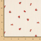 Muslin Cotton Printed Ladybugs - Ribes y Casals