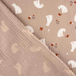 Beige Cotton Muslin Bears - Ribes y Casals