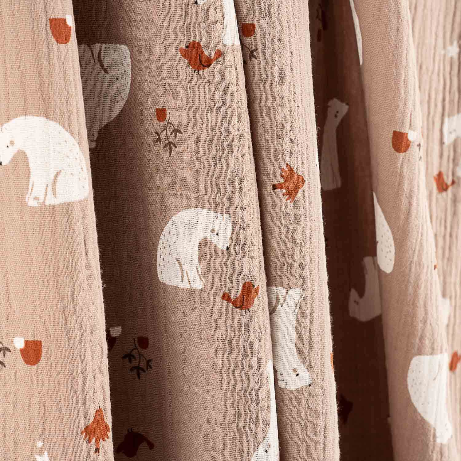 Beige Cotton Muslin Bears - Ribes y Casals