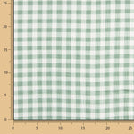 Double Gauze Green Checkered Fabric - Ribes y Casals