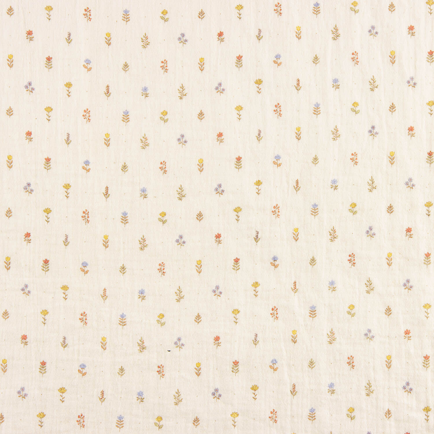 Double Gauze Fabric with Multicoloured Flowers - Ribes y Casals