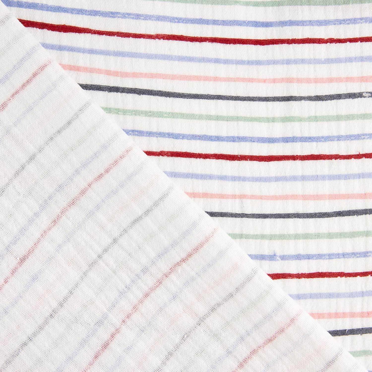 Double Gauze Multicoloured Stripes - Ribes y Casals