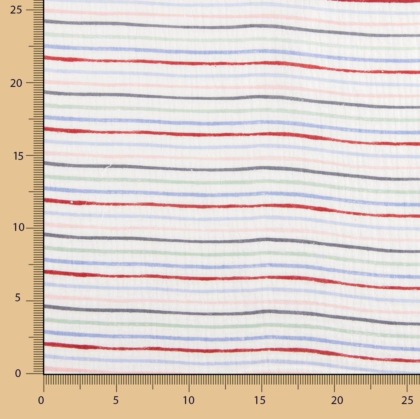 Double Gauze Multicoloured Stripes - Ribes y Casals