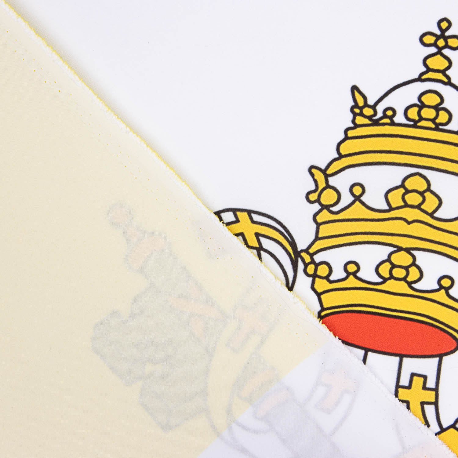 Vatican Flag Panel with Coat of Arms - Ribes y Casals