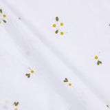 Embroidered Cotton Batista White Daisies - Ribes y Casals