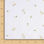 Embroidered Cotton Batista White Daisies - Ribes y Casals