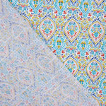 Turquoise Drops Printed Cotton Batiste - Ribes y Casals