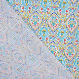 Turquoise Drops Printed Cotton Batiste - Ribes y Casals