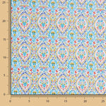 Turquoise Drops Printed Cotton Batiste - Ribes y Casals