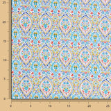 Turquoise Drops Printed Cotton Batiste - Ribes y Casals