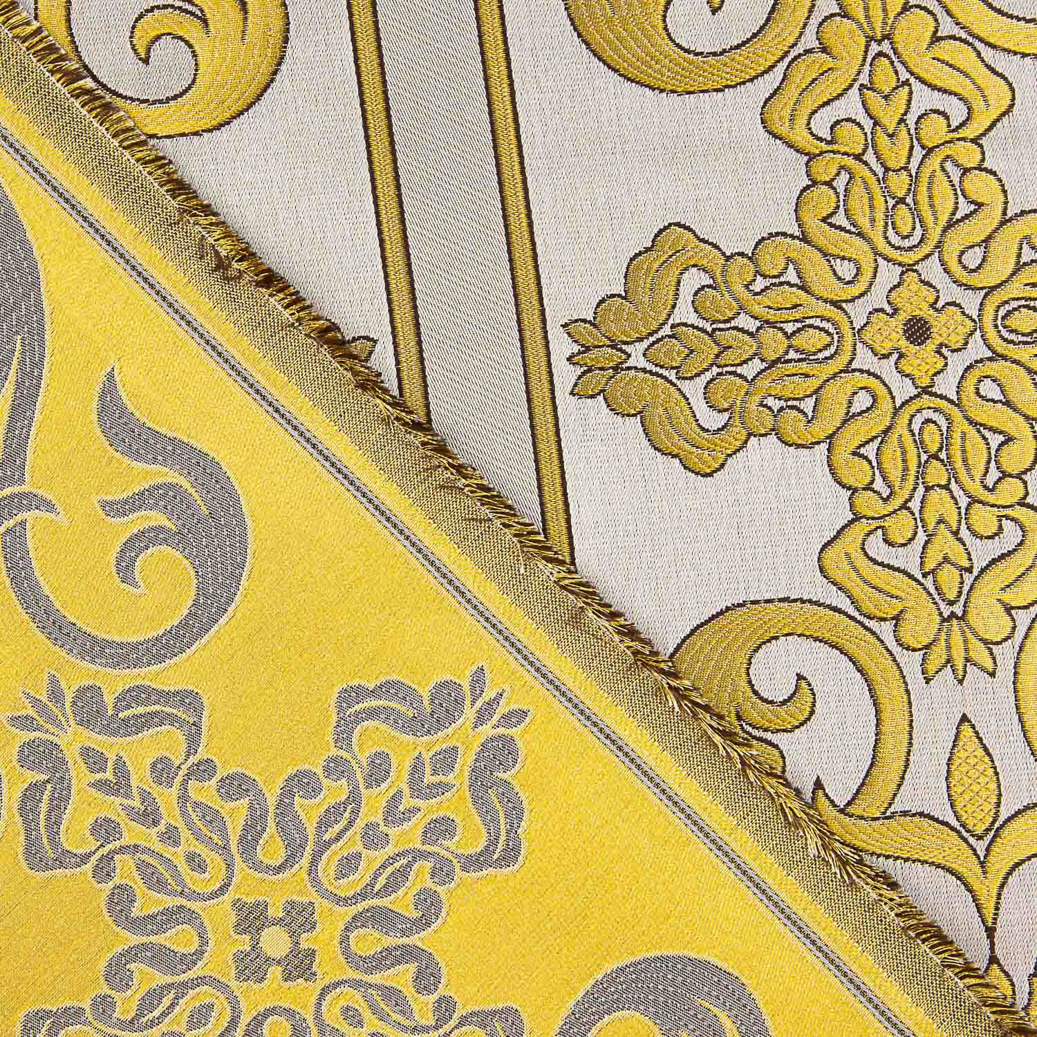 Ornamental Baroque Brocade Grey Gold - Ribes y Casals
