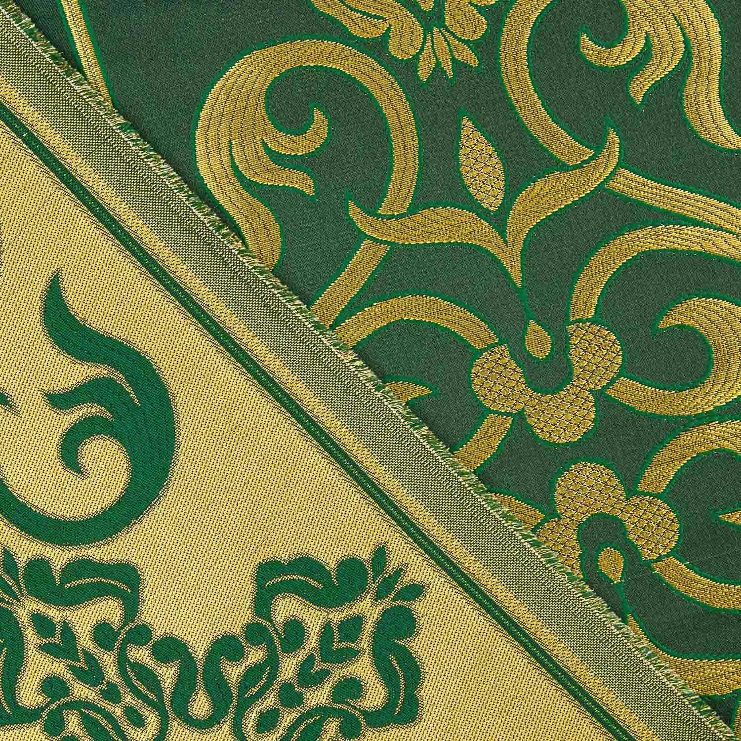 Ornamental Green and Gold Baroque Brocade - Ribes y Casals