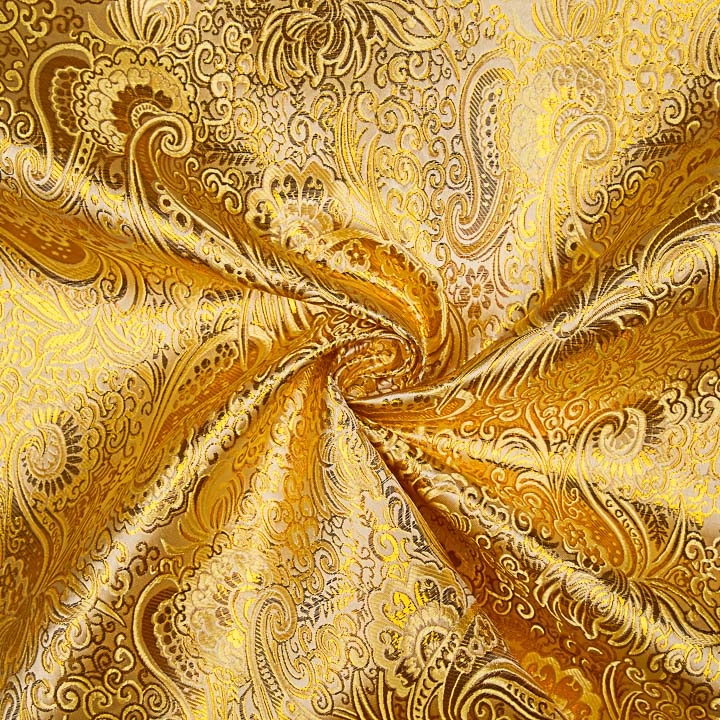 Unbleached Jacquard with Gold Lurex Cashmere - Ribes y Casals