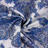 Sapphire Blue Royal Bloom Brocade - Ribes y Casals