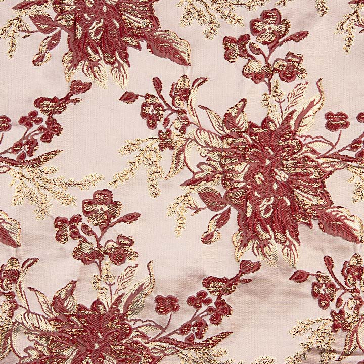 Imperial Garden Brocade in Burgundy and Gold - Ribes y Casals