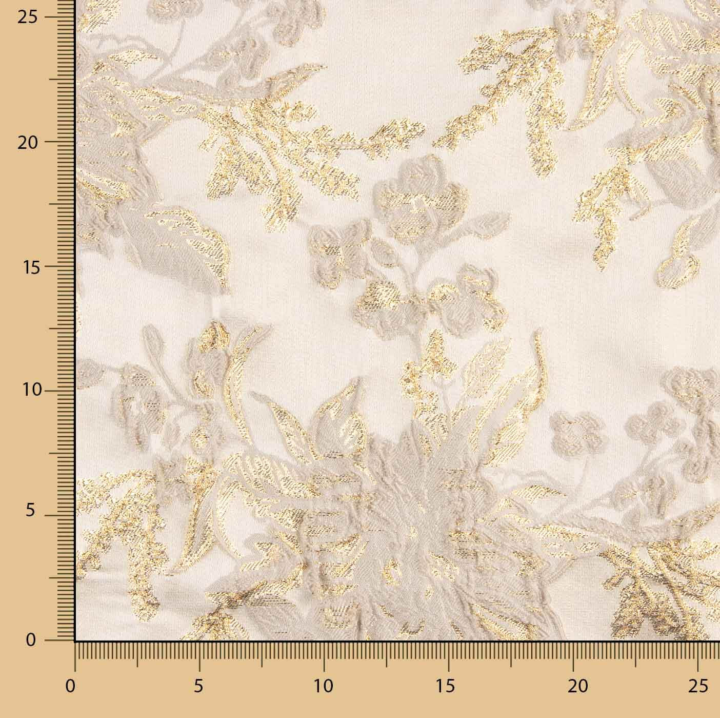 Royal Garden Brocade in Ivory and Gold - Ribes y Casals