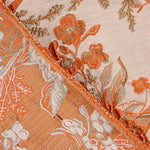 Imperial Coral Sunset Brocade - Ribes y Casals