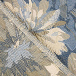 Blue and Gold Floral Brocade Daisies - Ribes y Casals