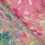 Floral Brocade Fuchsia and Green Roses - Ribes y Casals