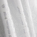 Liturgical Brocade Classic Cross White - Ribes y Casals