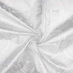 Liturgical Brocade Classic Cross White - Ribes y Casals