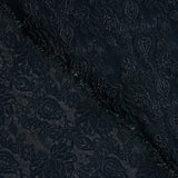 Imperial Ocean Brocade – Navy Blue and Silver - Ribes y Casals