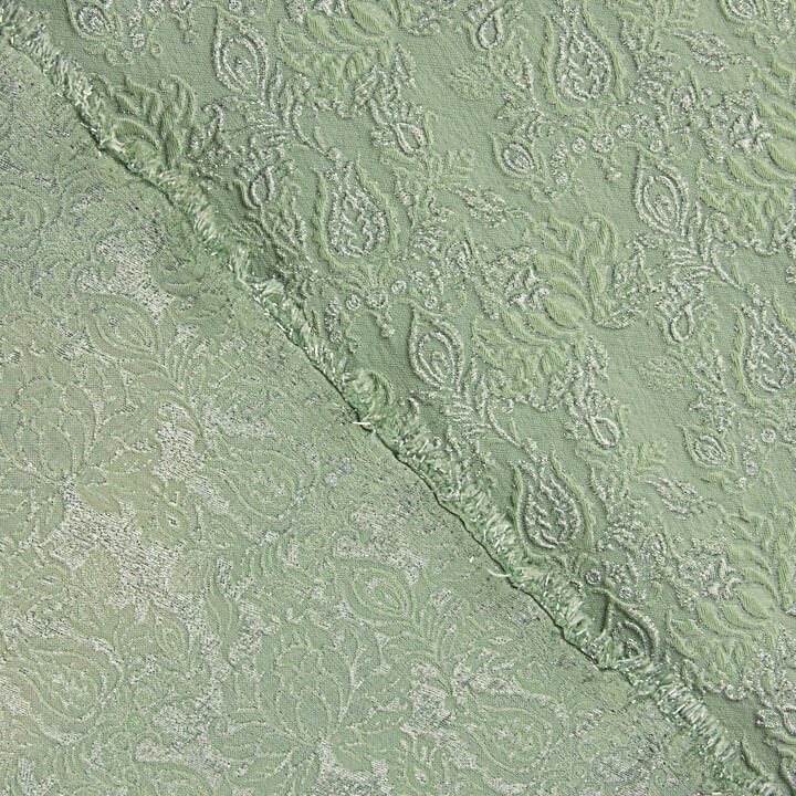 Emerald Green, Sage Green and Silver Brocade - Ribes y Casals