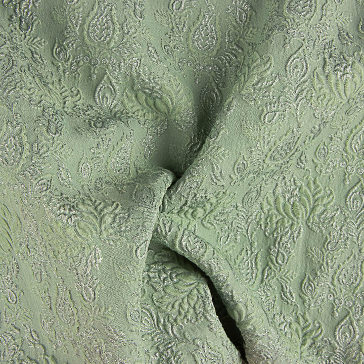 Emerald Green, Sage Green and Silver Brocade - Ribes y Casals