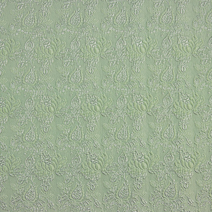 Emerald Green, Sage Green and Silver Brocade - Ribes y Casals
