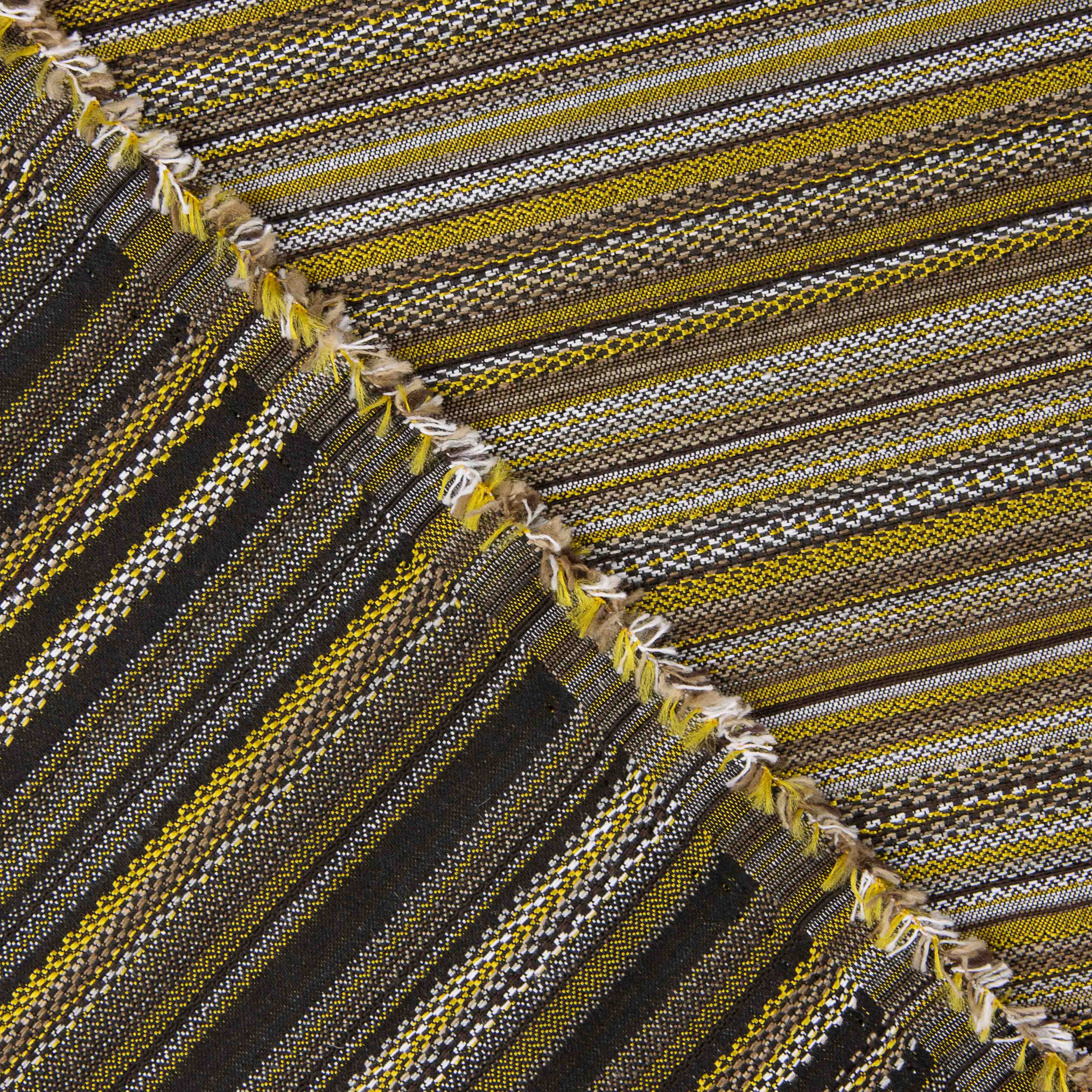 Alpujarreña Stripes Brocade – Mustard and Black - Ribes y Casals