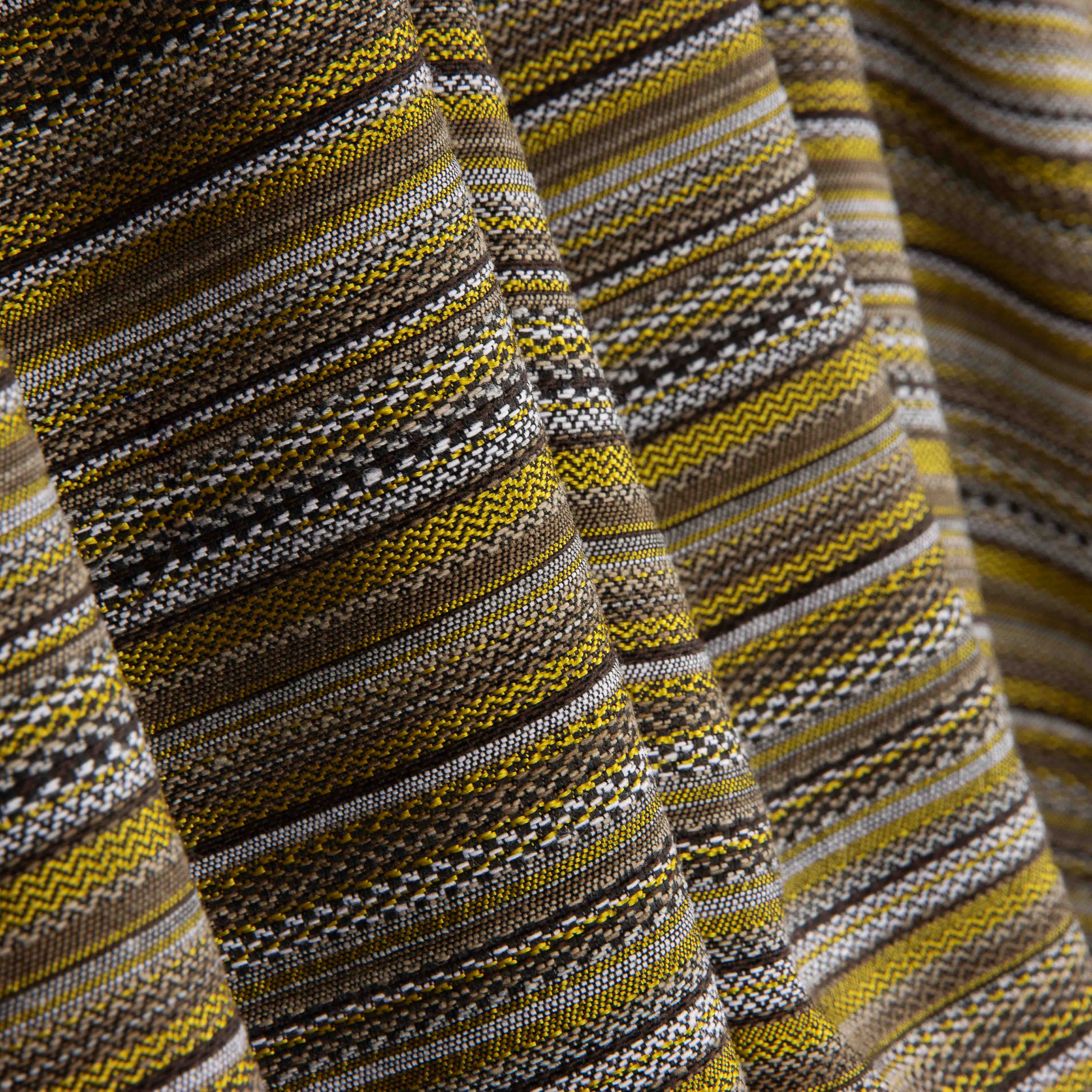 Alpujarreña Stripes Brocade – Mustard and Black - Ribes y Casals
