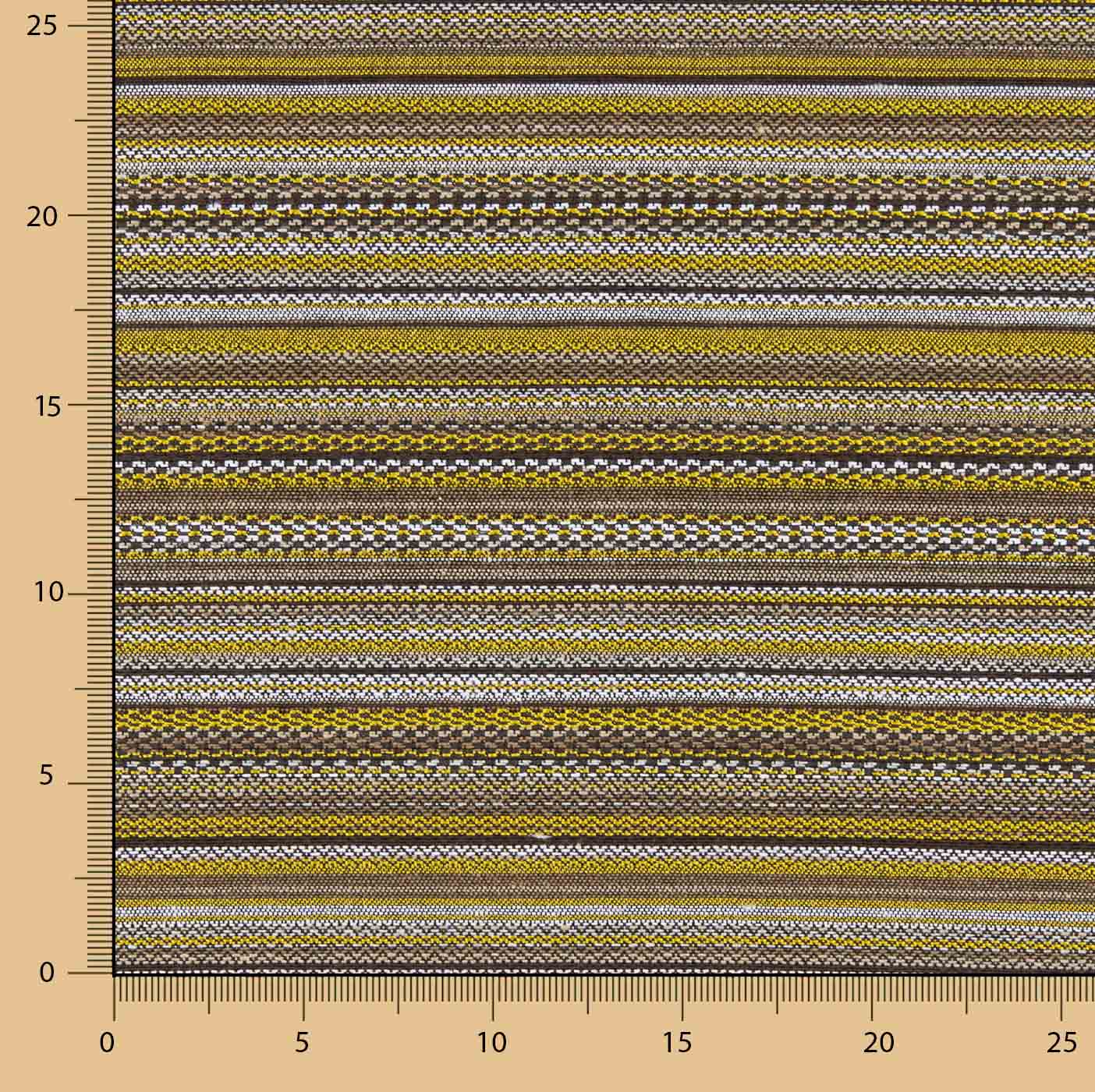 Alpujarreña Stripes Brocade – Mustard and Black - Ribes y Casals