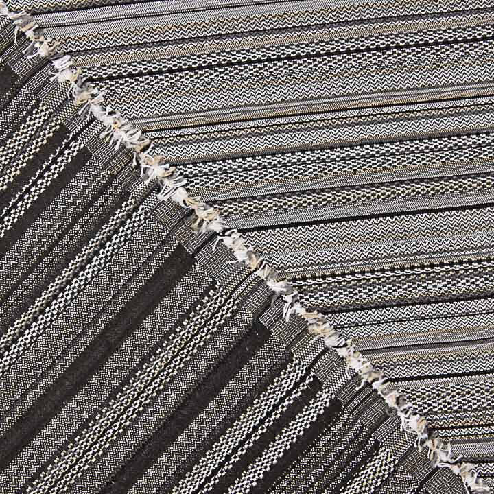 Black and Grey Alpujarreña Stripe Brocade - Ribes y Casals