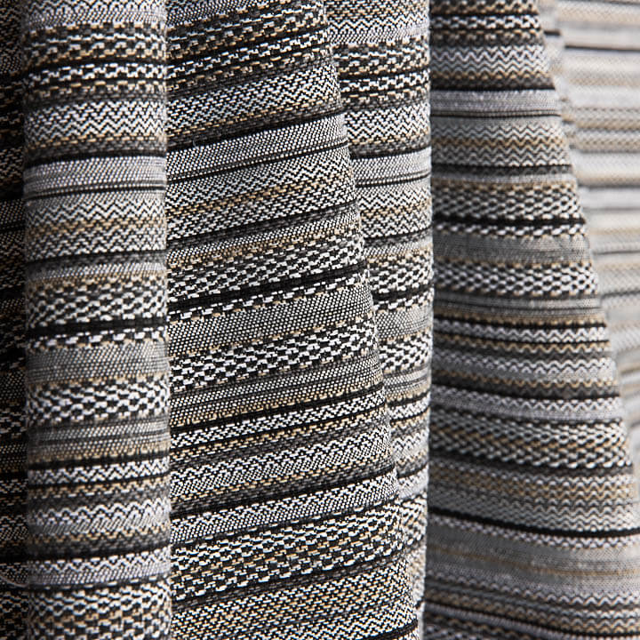 Black and Grey Alpujarreña Stripe Brocade - Ribes y Casals