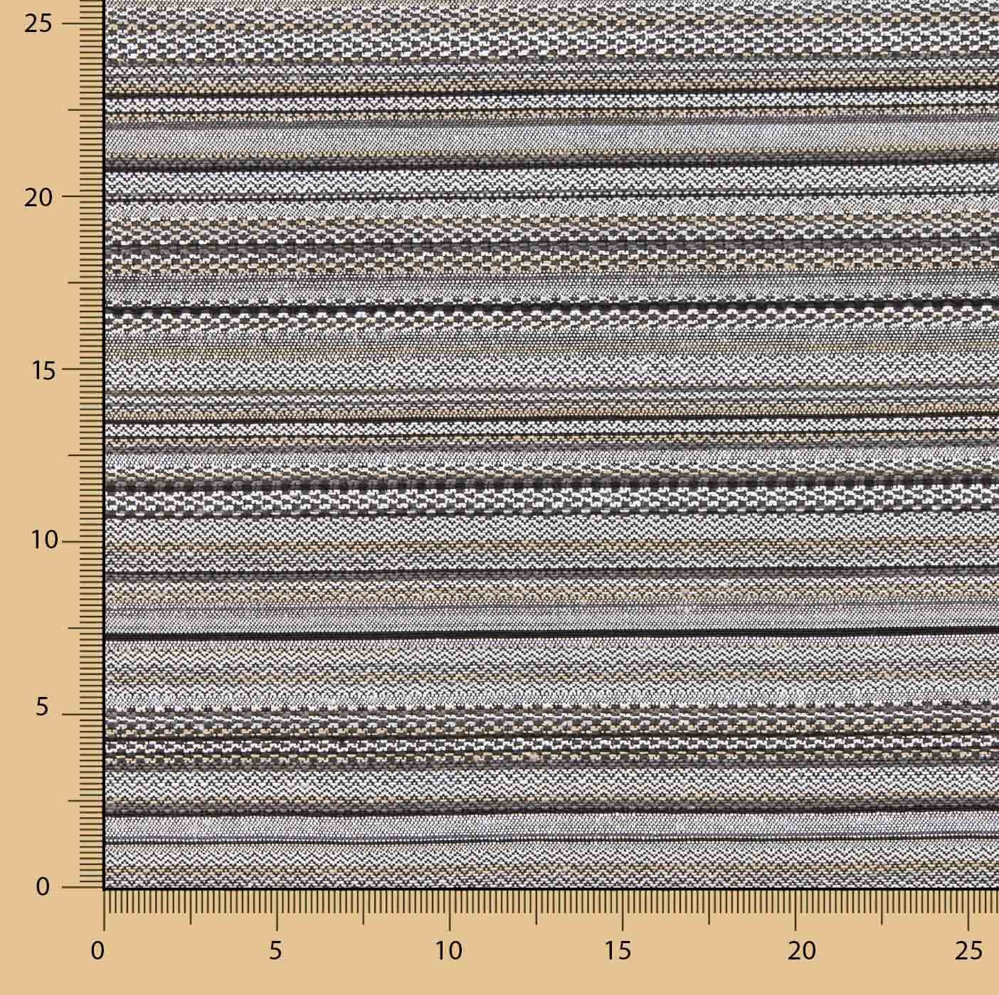 Black and Grey Alpujarreña Stripe Brocade - Ribes y Casals