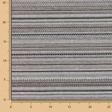 Black and Grey Alpujarreña Stripe Brocade - Ribes y Casals