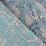 Mauve Aquamarine Leaf Brocade Fabric - Ribes y Casals