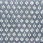 Leaf Blue Grey Stain-Resistant Resin-Coated Tablecloth - Ribes y Casals