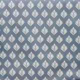 Leaf Blue Grey Stain-Resistant Resin-Coated Tablecloth - Ribes y Casals