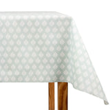Soft Green Leaf Stain-Resistant Resin-Coated Tablecloth - Ribes y Casals