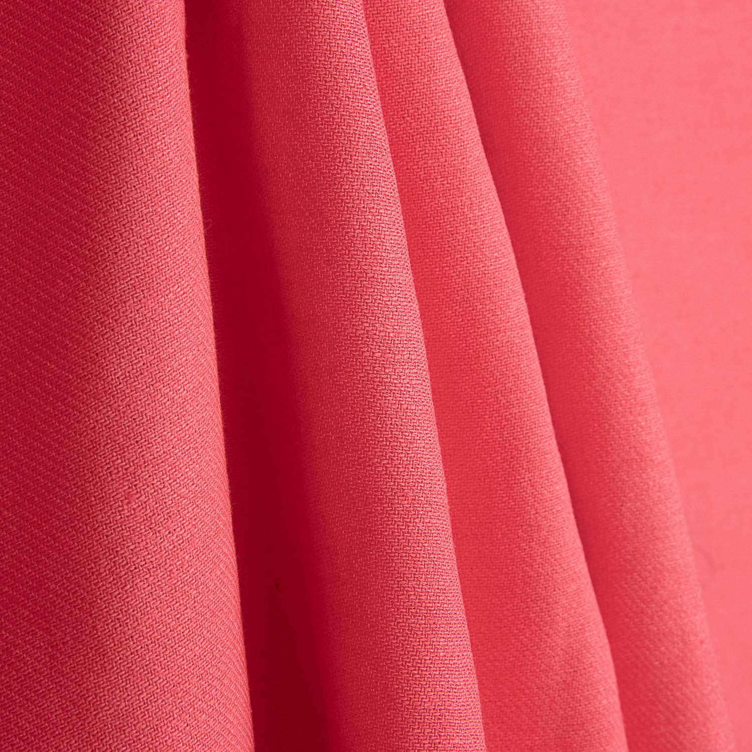 Coral-coloured Ramio Twill - Ribes y Casals