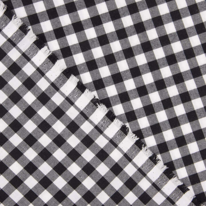 Large Black Gingham Check 80 - Ribes y Casals
