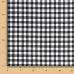 Large Black Gingham Check 80 - Ribes y Casals