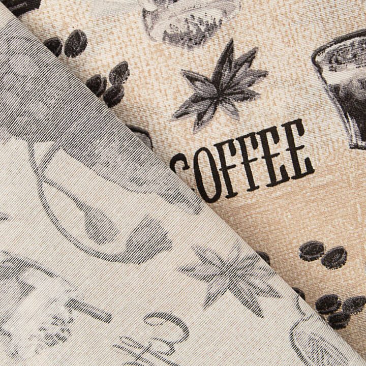 Printed Cotton Canvas – Coffee, Coffee Makers and Beans - Ribes y Casals
