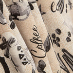 Printed Cotton Canvas – Coffee, Coffee Makers and Beans - Ribes y Casals