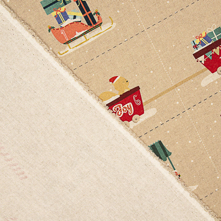 Children's Cotton Advent Calendar Panel: Santa's Adventure – DIY - Ribes y Casals