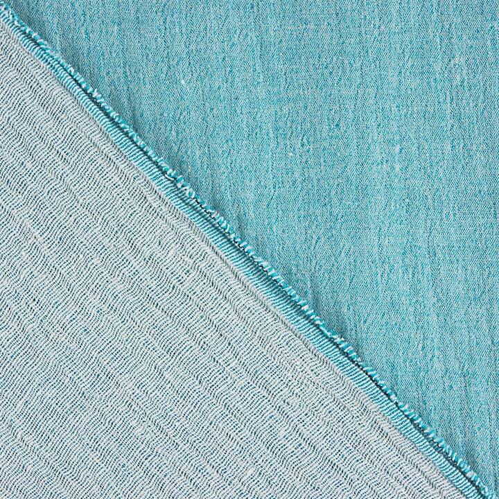 Double Gauze Chambray Turquoise Blue - Ribes y Casals