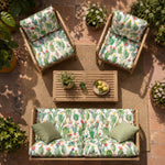 Cactus Watercolour Printed Cotton Canvas Remnant – Various lengths x 280 cm wide - Ribes y Casals